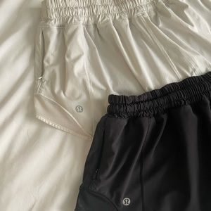 Two Lululemon Hotty Hot Low Rise Short 2.5” Size 6
